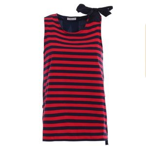 Moncler Striped Tank with Bow